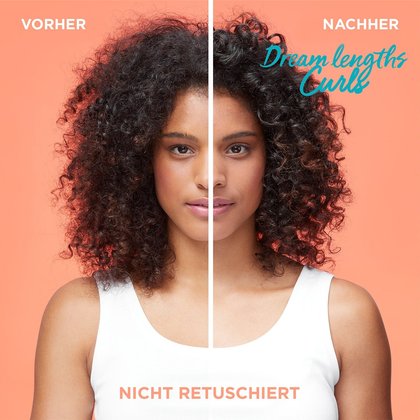 Dream length Non-Stop Dreamy Curls Leave-In Vorher/Nachher Bild