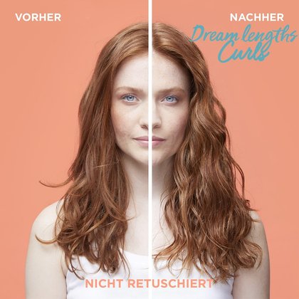 Dream length Non-Stop Dreamy Curls Leave-In Vorher/Nachher Bild