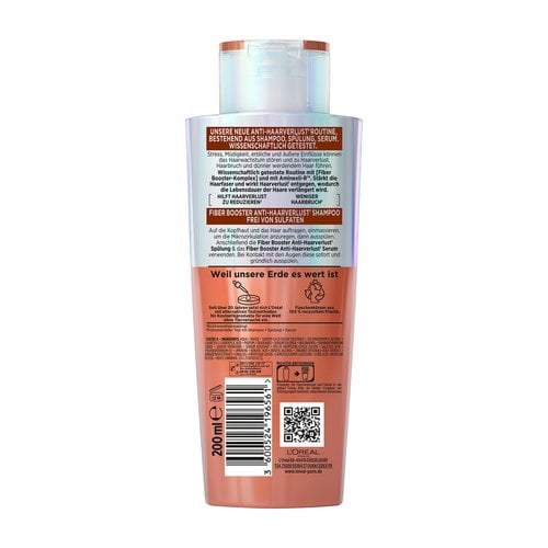 Elvital Fiber Booster Anti-Haarverlust Shampoo - Produkt Rückansicht