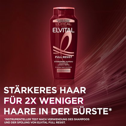 Elvital Full Resist Shampoo stärkt das Haar