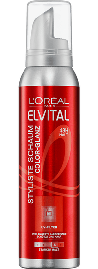 Haarschaum Elvital Styliste Color Glanz Packshot