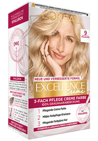 Blonde Haare Hellblond 9 Excellence Creme Produktabbildung vorne