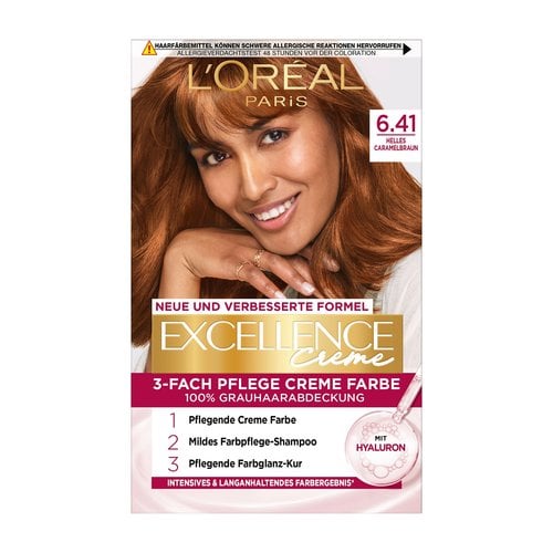 Excellence Creme Helles Caramelbraun Produktverpackung vorne