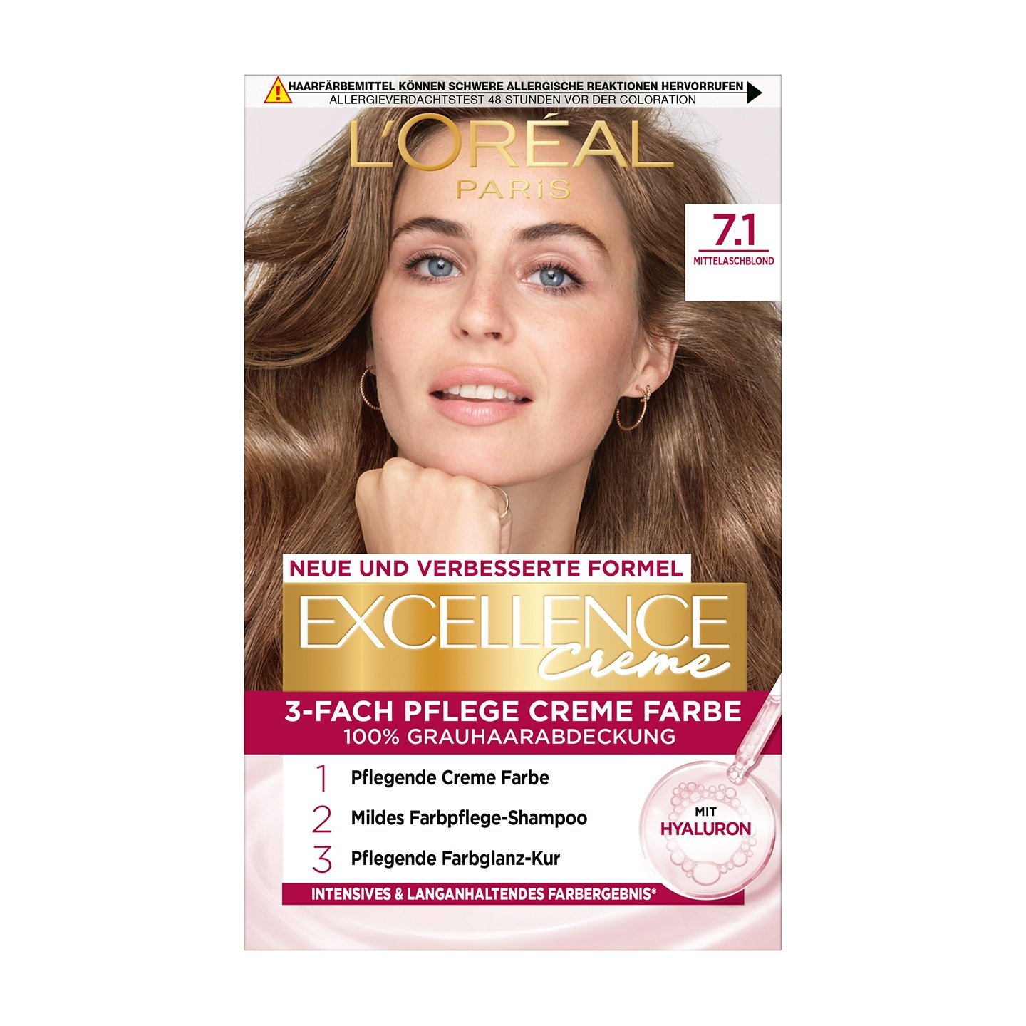 Excellence Creme Mittelaschblond Produktverpackung
