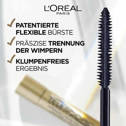 False Lash Telescopic Gold Mascara Bürste