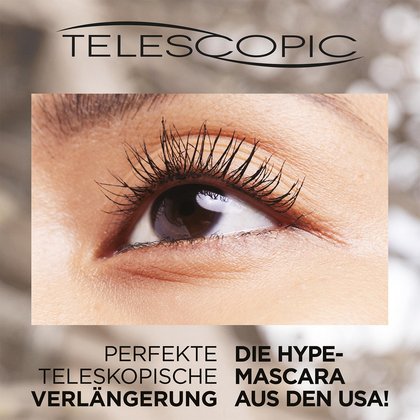False Lash Telescopic Gold Mascara Effekt