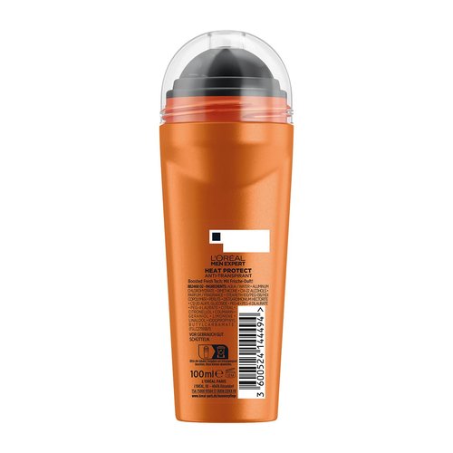 Heat Protect 45°C 72H Anti-Transpirant Deo Roll-On XXL - Produkt Rückansicht