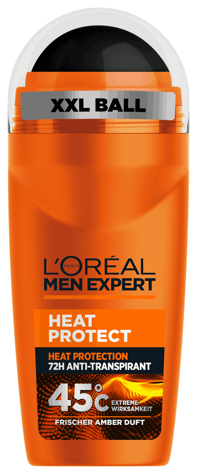 L'Oréal Men Expert Heat Protect Deoroller in der 50ml Flasche.