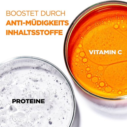 Flüssigkeiten in Petrischalen zur Darstellung von Vitamin C und Proteine