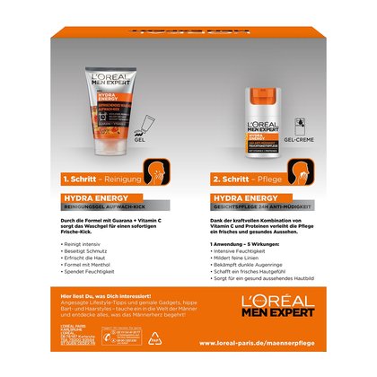 Hydra Energy Geschenkset Rückseite