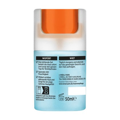 Hydra Energy 24H Kuehlendes Feuchtigkeitsgel Anti Glanz Verpackung hinten