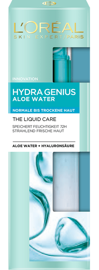 Pflege Fuer Jedes Alter Hydra Genius Aloe Water Normale Bis Trockene Haut Packshot