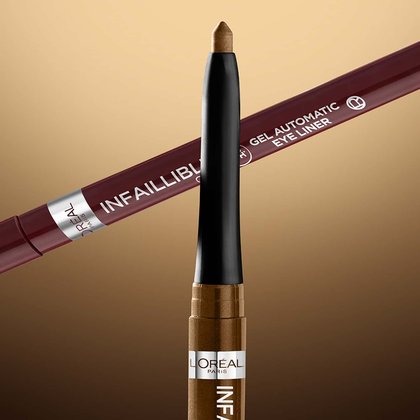 Infaillible Grip Gel Automatic Eyeliner 12 Bronzed Espresso - Detailansicht Stiftspitze