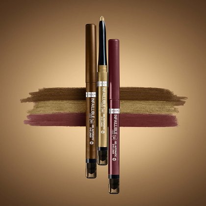 Infaillible Grip Gel Automatic Eyeliner - die drei neuen Nuancen mit je einer Produktprobe
