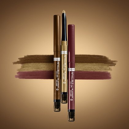 Infaillible Grip Gel Automatic Eyeliner - die drei neuen Nuancen mit je einer Produktprobe