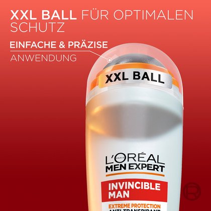 Nahaufnahme des XXL-Applikationsballs des Invincible Man Deorollers.