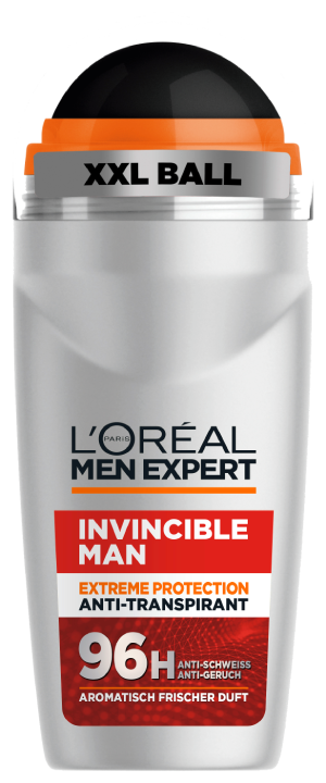 L'Oréal Men Expert Invincible Man Deoroller in der Frontansicht.