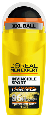 L'Oréal Men Expert Invincible Sport Deoroller in der gelben 50ml Flasche.