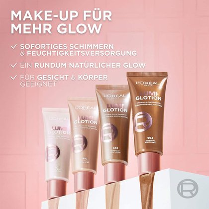 Lumi Glotion Alle Nuancen in Detailaufnahme