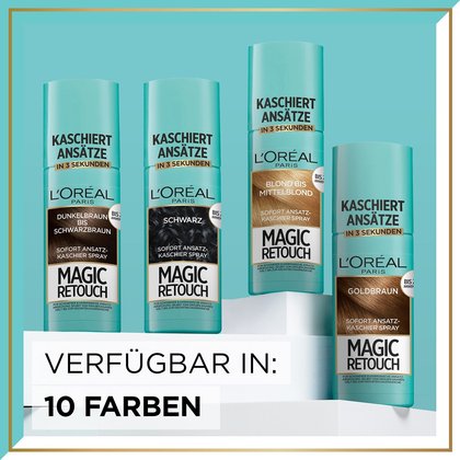 Magic Retouch Ansatz-Kaschierspray - Produktreihe mit 10 verfügbaren Farben