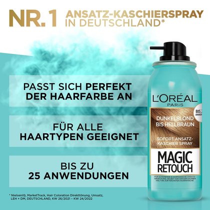 Magic Retouch Ansatz-Kaschierspray - Produktvorteile