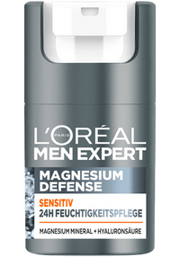 Magnesium Defense 24H Sensitive Feuchtigkeitspflege Verpackungsansicht vorne