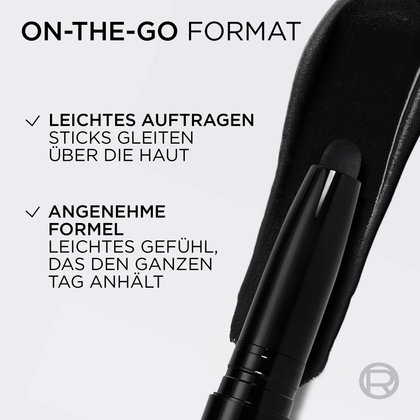 Praktischer Eyeshadow Stick für müheloses Auftragen unterwegs mit einer seidigen, angenehmen Textur.