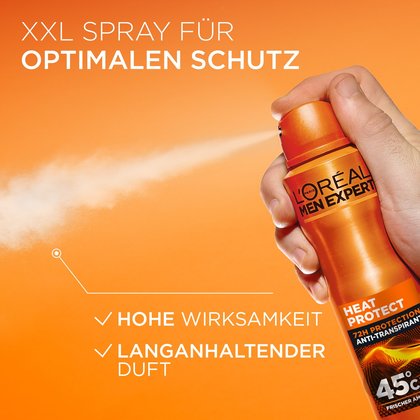 Das Men Expert Heat Protect 72H Protection Deospray wurde umfassend auf Männerhaut getestet