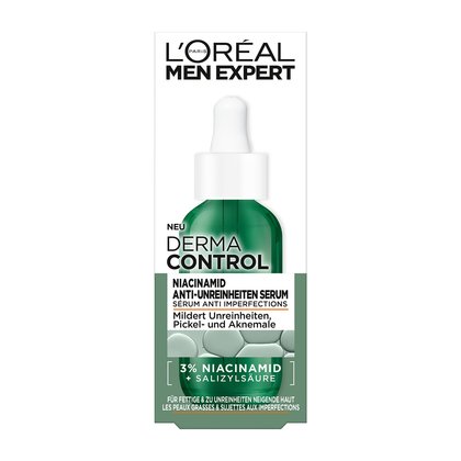 Derma Control Niacinamide Anti-Unreinheiten Serum - Verpackung Vorderseite