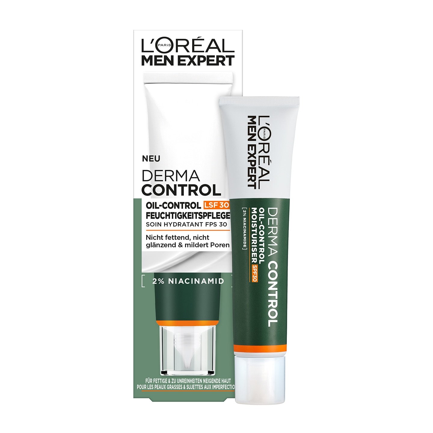 Derma Control Oil-Control Feuchtigkeitspflege - Produkt und Verpackung