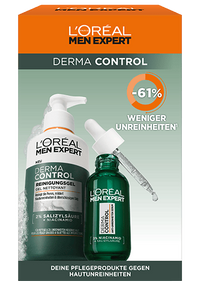 Derma Control Set: Reinigungsgel & Anti-Unreinheiten Serum Verpackung