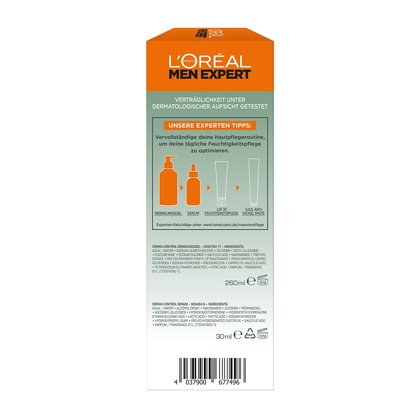 Derma Control Set: Reinigungsgel & Anti-Unreinheiten Serum Seitenansicht