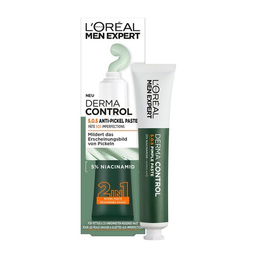 Derma Control S.O.S. 2in1 Anti-Pickel Paste - Produkt neben der Verpackung