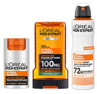 Hydra Energy Face Koerper Set Mit Spray Produktreihe