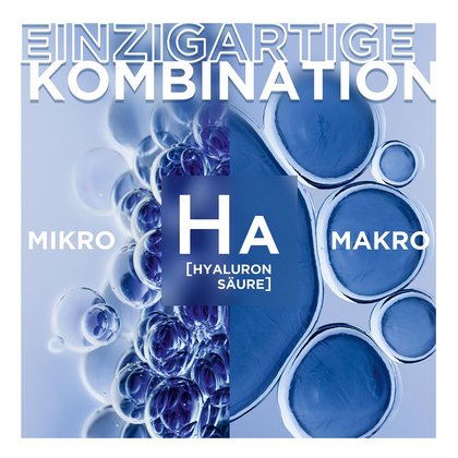 Einzigartige Kombination aus Mikro- und Makrohyaluronsäure