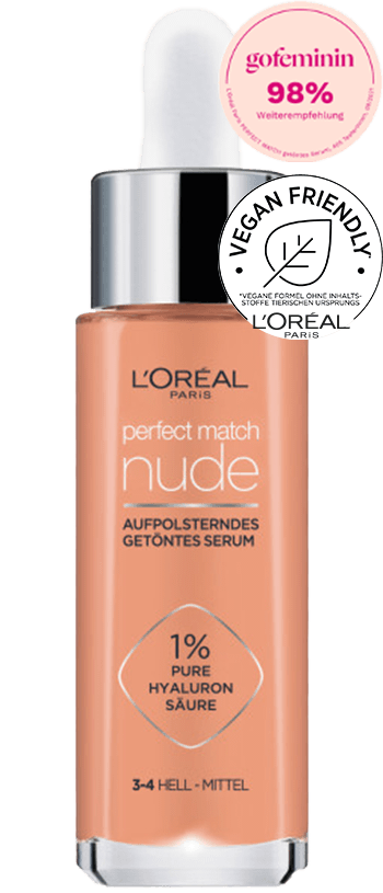220906 Perfect Match Serum 3 4 Hell Mittel GF Siegel Vegane Formel Pack