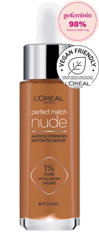 220906 Perfect Match Serum 6 7 Dunkel GF Siegel Vegane Formel Pack