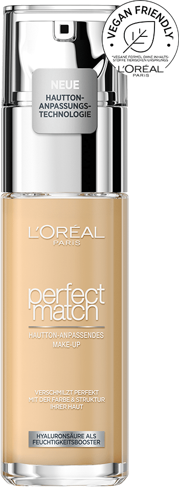 Perfect Match Make-up 3.5N Peach - Packshot mit Vegan Siegel