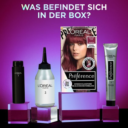 Preference Vivid Colors Violet Boxinhalt
