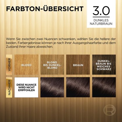 Braune Haare Brasilia Dunkles Naturbraun 3 Preference Farbton Übersicht