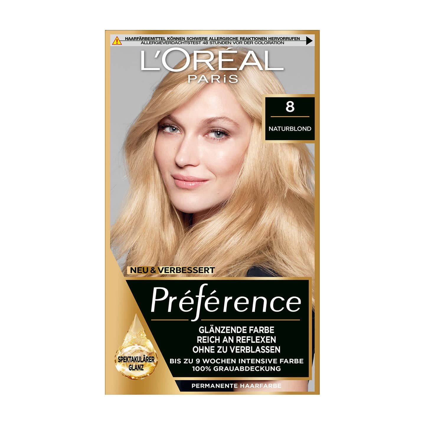 Blondehaare California Naturblond 8 Preference Packshot