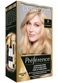 Blondehaare California Naturblond 8 Preference Packshot