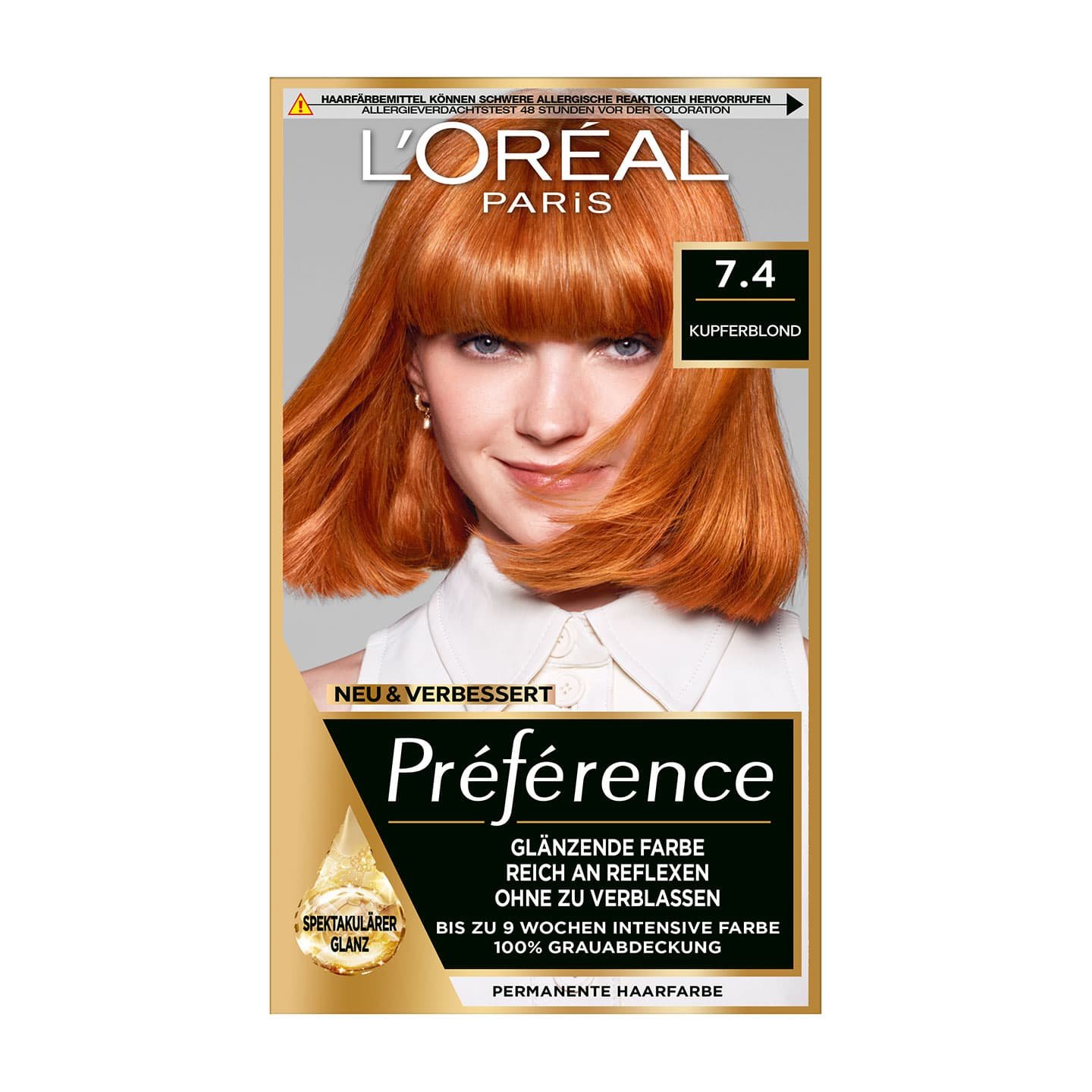 Rote Haare Dublin Kupferblond 74 Preference Packshot