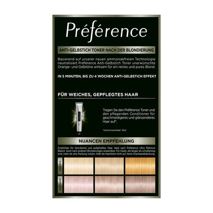 Préférence Toner Pearly Boost Produktabbildung Rückansicht