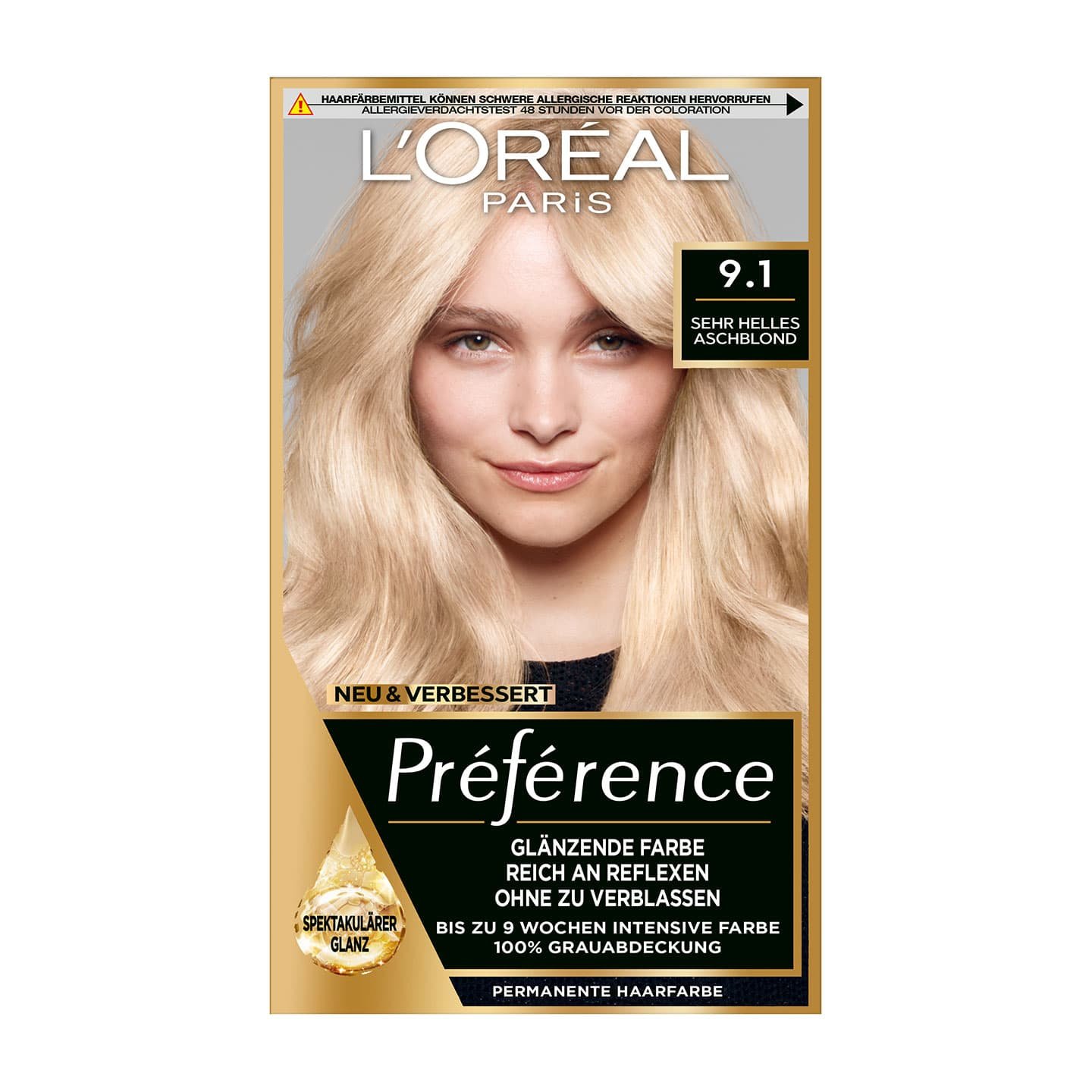 Blondehaare Oslo Sehr Helles Aschblond 91 Preference Packshot