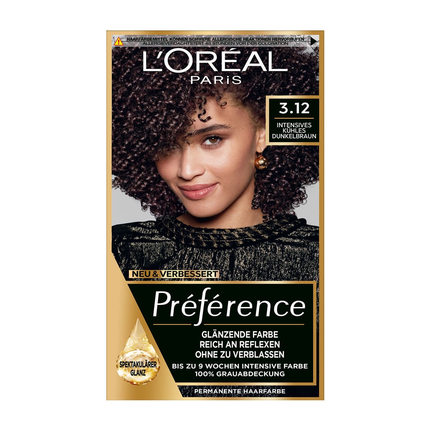 Braune Haare Toronto Intensives Kuehles Dunkelbraun 312 Preference Packshot