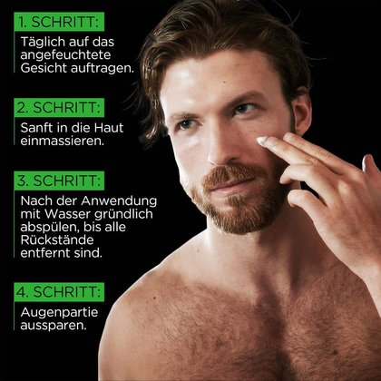 Pure Carbon Waschgel Schritt für Schritt Anleitung