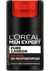 Pure Carbon Anti Pickel 24H Feuchtigkeitspflege Verpackung vorne