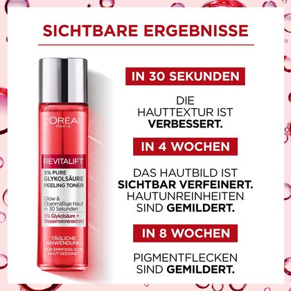 Revitalift Peeling Toner Ergebnisse