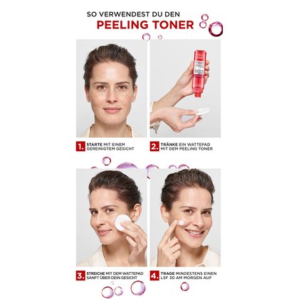 Revitalift Peeling Toner Verwendung Tutorial